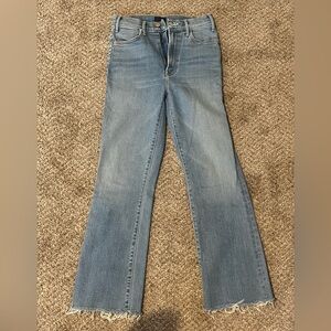 MOTHER Hustler ankle fray jeans